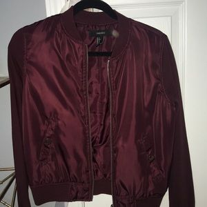 FOREVER 21 BURGUNDY JACKET